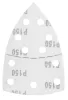 GRAPHITE Csiszolópapír tépőzáras delta 102x152mm, P150, 11 lyukas, 5db (58T305)