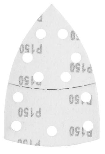 GRAPHITE Csiszolópapír tépőzáras delta 102x152mm, P150, 11 lyukas, 5db (58T305)