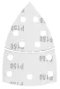 GRAPHITE Csiszolópapír tépőzáras delta 102x152mm, P150, 11 lyukas, 5db (58T305)