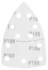 GRAPHITE Csiszolópapír tépőzáras delta 102x152mm, P180, 11 lyukas, 5db (58T306)