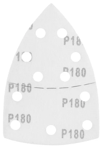 GRAPHITE Csiszolópapír tépőzáras delta 102x152mm, P180, 11 lyukas, 5db (58T306)