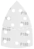 GRAPHITE Csiszolópapír tépőzáras delta 102x152mm, P180, 11 lyukas, 5db (58T306)
