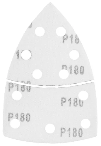 GRAPHITE Csiszolópapír tépőzáras delta 102x152mm, P180, 11 lyukas, 5db (58T306)