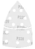 GRAPHITE Csiszolópapír tépőzáras delta 102x152mm, P220, 11 lyukas, 5db (58T307)