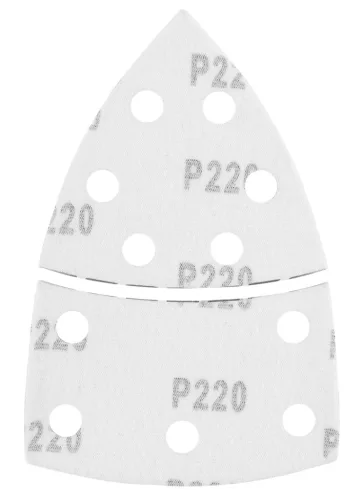 GRAPHITE Csiszolópapír tépőzáras delta 102x152mm, P220, 11 lyukas, 5db (58T307)