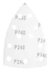 GRAPHITE Csiszolópapír tépőzáras delta 102x152mm, P240, 11 lyukas, 5db (58T308)