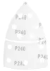 GRAPHITE Csiszolópapír tépőzáras delta 102x152mm, P240, 11 lyukas, 5db (58T308)