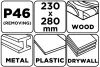 GRAPHITE Csiszolópapír, 230x280mm, P46, min.rendelés: 5db (58T343)