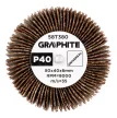 GRAPHITE Csiszolókerék csapos 80x40x6mm, P40 (58T380)