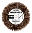 GRAPHITE Csiszolókerék csapos 60x30x6mm, P40 (58T381)