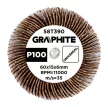 GRAPHITE Csiszolókerék csapos 60x15x6mm, P100 (58T390)