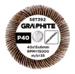 GRAPHITE Csiszolókerék csapos 40x15x6mm, P40 (58T392)