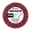 GRAPHITE Csiszolókerék csapos 60x25x6mm, P40 (58T405)