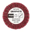 GRAPHITE Csiszolókerék csapos 60x25x6mm, P100 (58T408)