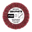 GRAPHITE Csiszolókerék csapos 60x25x6mm, P120 (58T409)