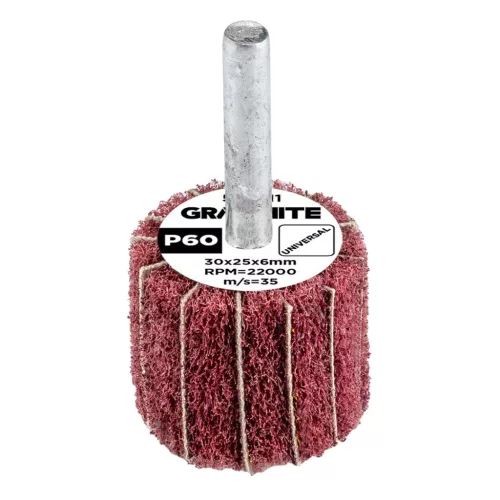 GRAPHITE Csiszolókerék csapos 30x25x6mm, P60 (58T411)