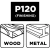 GRAPHITE Csiszolóvászon tekercs 2,5mx115mm, P150 (58T444)