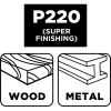 GRAPHITE Csiszolóvászon tekercs 2,5mx115mm, P220 (58T446)