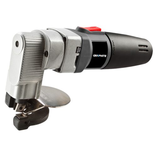 GRAPHITE LEMEZVÁGÓGÉP, lemezolló 500W, síklemezekhez. Egyenes és ív vágásra is alkalmas. Kofferben. (59G402)