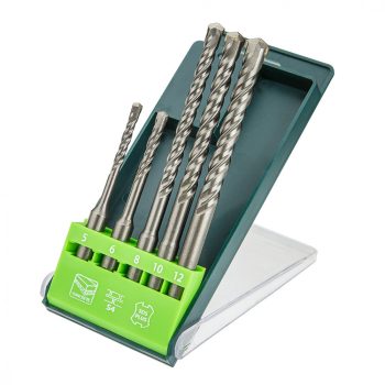   VERTO SDS Plus betonfúró készlet 5db. - 5, 6 x110mm + 8, 10, 12 x160mm (60H685)