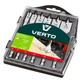   VERTO Lapos fafúró készlet 10, 12, 16, 18, 20, 25mm, 6 db (60H804)