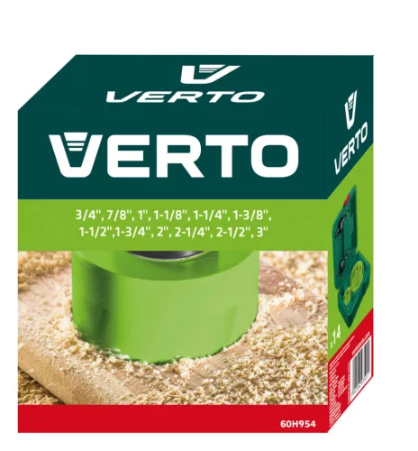 VERTO Körkivágó készlet 14db,19,22,25,29,32,35,38,44,51,57,64,76mm (60H954)