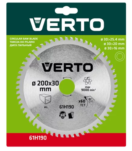 VERTO Körfűrészlap 200X30 Z60 (61H190)