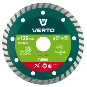 VERTO Gyémánt vágókorong 125mm TURBO (61H2T5)