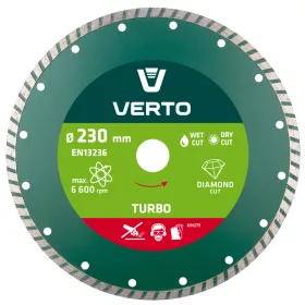 VERTO Gyémánt vágókorong 230mm TURBO (61H2T9)