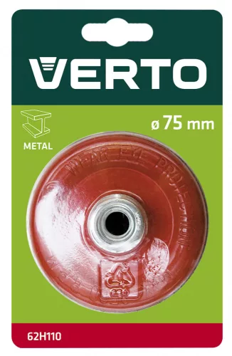 VERTO DRÓTKORONG FAZÉKKEFE HULLÁMOS 75MM M14 (62H110)