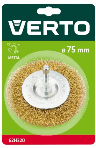 VERTO DRÓTKORONG KÖRKEFE 75MM CSAPOS (62H320)