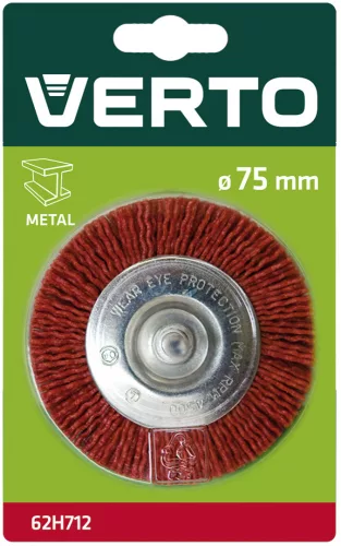 VERTO DRÓTKORONG KÖRKEFE 75MM CSAPOS (62H712)