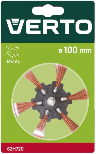VERTO DRÓTKORONG KÖRKEFE 100MM CSAPOS (62H720)