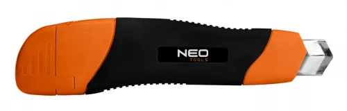 NEO Törhető pengés kés 18 mm, fém vezetősín, tekerős (63-014)