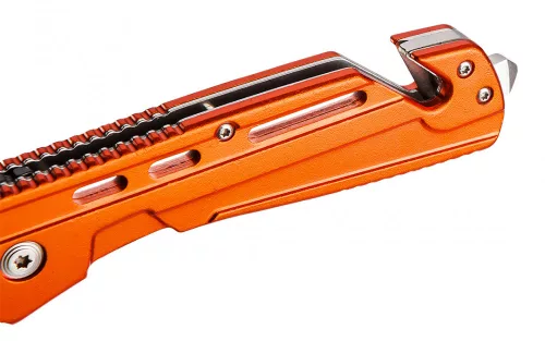 NEO Összecsukható kés, 11,5cm, retesszel és szíjvágó pengével, penge: 8.5 cm (63-026)