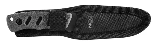 NEO Túlélő kés, full-tang, 16.5 cm, rozsdamentes acél, gumírozott markolat, penge: 9.4cm (63-106)