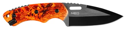 NEO Taktikai kés, full-tang, teljes hossz 20 cm, rozsdamentes acél, kovakő tűzgyújtáshoz, 9cm penge hossz (63-109)