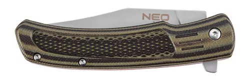 NEO Összecsukható kés 17.5 cm, rozsdamentes acél, penge: 8cm, a penge hosszabbítható (63-114)