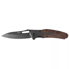   NEO Összecsukható kés 22 cm, rozsdamentes acél, penge: 11cm, fa markolat berakás (63-115)