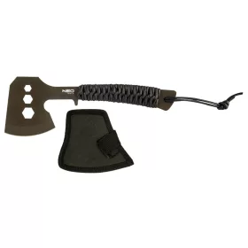   NEO Multifunkciós balta, rozsdamentes acél, teljes hossz 26cm, penge: 8cm, Paracord markolat, csavarkulcs funkció (63-118)