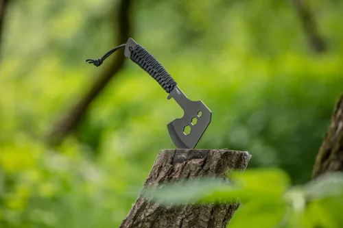 NEO Multifunkciós balta, rozsdamentes acél, teljes hossz 26cm, penge: 8cm, Paracord markolat, csavarkulcs funkció (63-118)