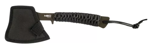 NEO Multifunkciós balta, rozsdamentes acél, teljes hossz 26cm, penge: 8cm, Paracord markolat, csavarkulcs funkció (63-118)
