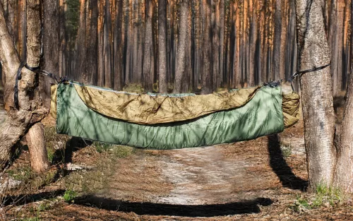 NEO Függőágy, 221x105cm, pamut-poliészter, szakadásgátló szövet, 4 kampóval (63-184)