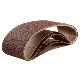   VERTO Csiszolószalag készlet 75 x533mm, K60, K80x2, K100x2, K120, 6db (63H656)