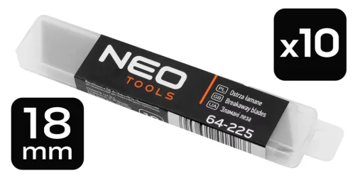 NEO Törhető penge, 18mm, 10db/cs. (64-225)