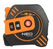 NEO Lézeres távolságmérő beépített mérőszalaggal, hatótáv: 40m, mérőszalag: 19mm x 5m, Li-ion akkumulátor (67-100)