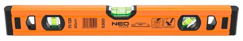 NEO Vízmérték, alu, 3 libellás, S 300, 40cm (71-131)