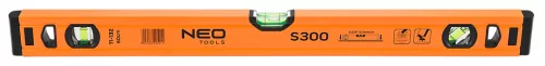 NEO Vízmérték, alu, 3 libellás, S 300, 60cm (71-132)