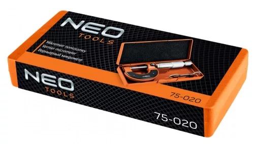 NEO Mikrométer, műanyag tokban, 0-25mm (75-020)