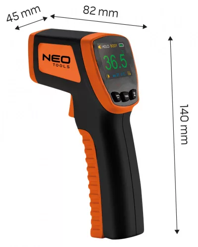 NEO Infravörös hőmérő, 32 - 42,9 °C, folyadék, levegő, test (75-270)